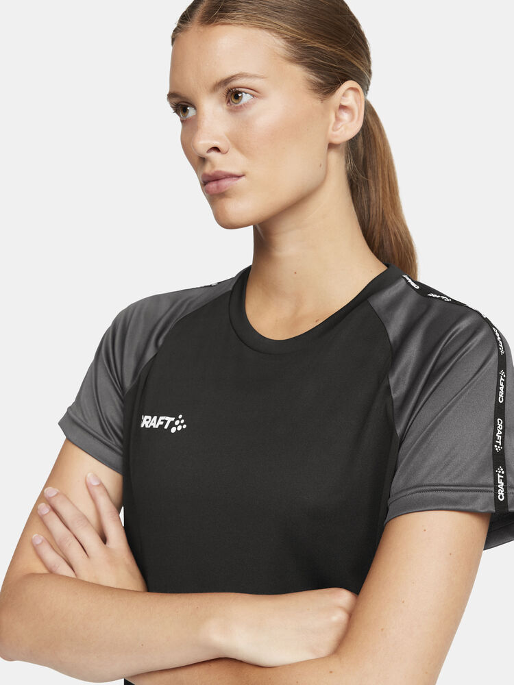 Craft Squad Go Contrast Jersey W - BLACK-GRANITE [999985] / XS