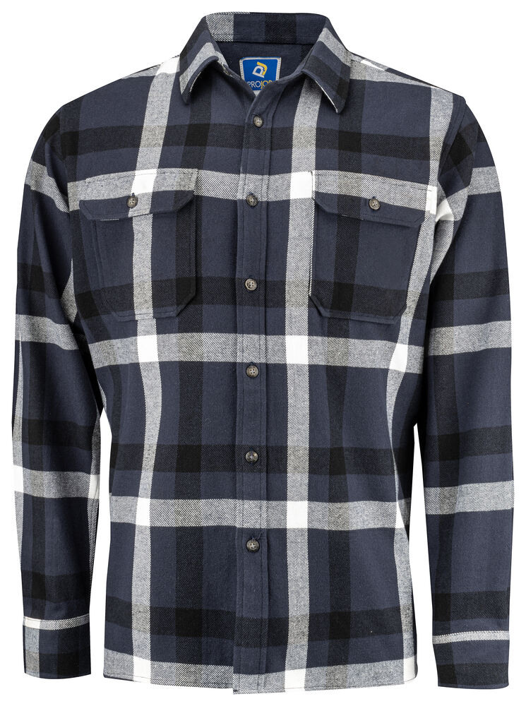 Projob 5212 OVERSHIRT / SKOVMANDSSKJORTE - Navy Check [58] / XS