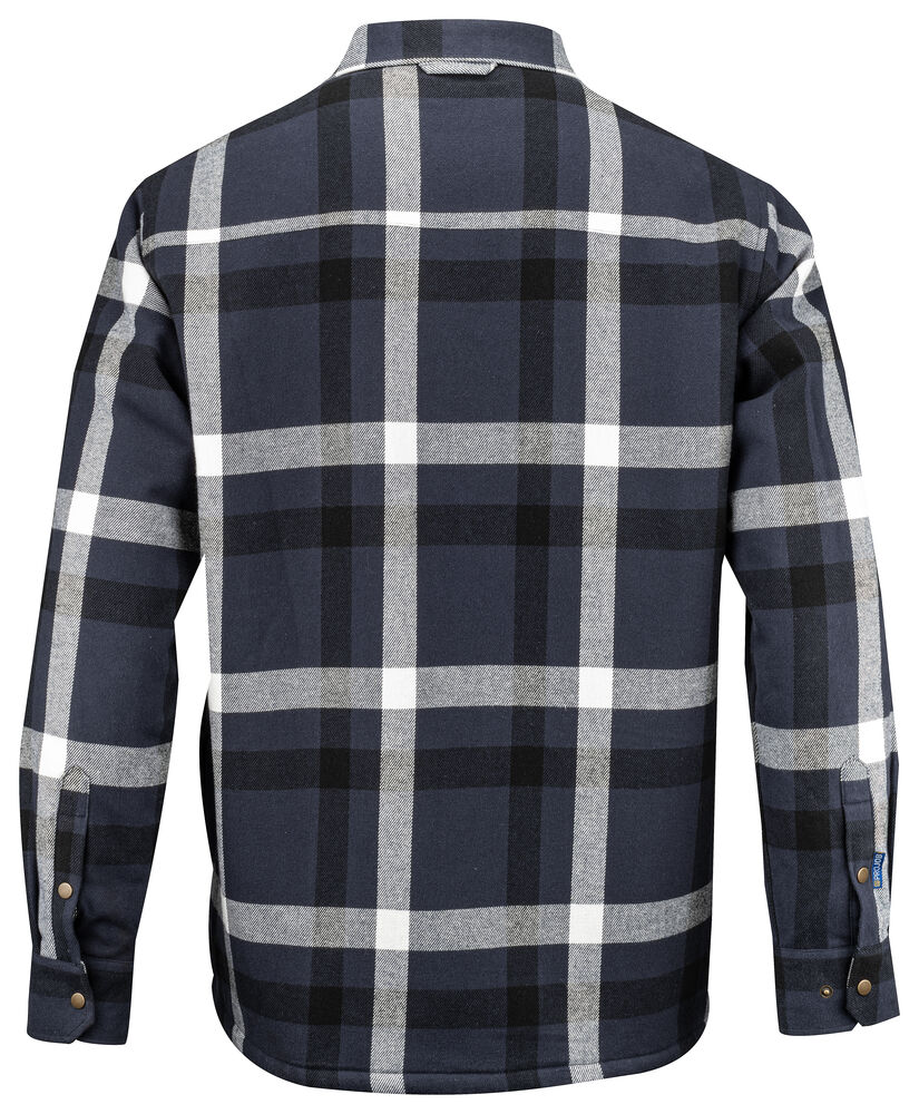Projob 5213 OVERSHIRT ELLER SKOVMANDSSKJORTE MED PILEFOR - Navy Check [58] / XS