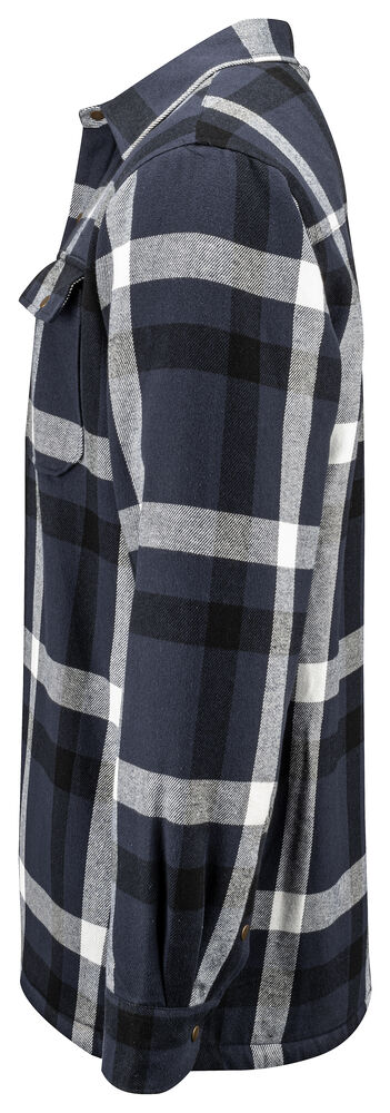 Projob 5213 OVERSHIRT ELLER SKOVMANDSSKJORTE MED PILEFOR - Navy Check [58] / XS
