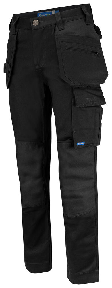 Projob 5563 BUKS I BOMULD, DAMEMODEL - Black/Yellow [99] / C34