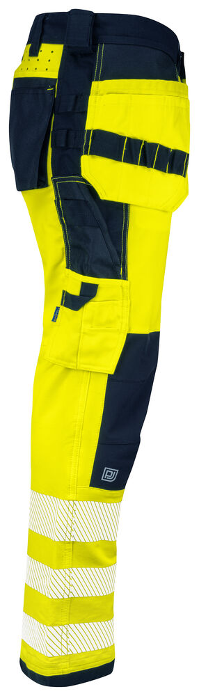 Projob 6573 BUKS FULD STRETCH EN ISO 20471 KLASSE 2 - Yellow/Navy [10] / C44