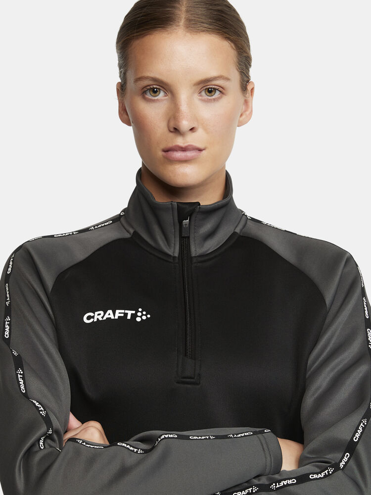 Craft Squad 2.0 Half Zip W - BLACK-GRANITE [999985] / XS