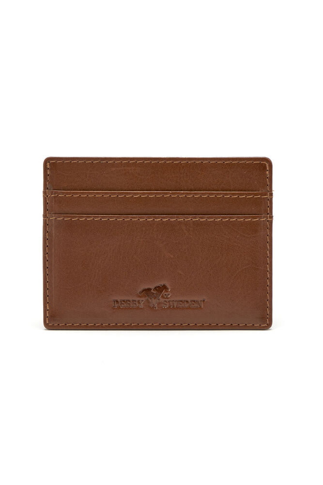 Leather Line Cardholder, cognac från Derby of Sweden