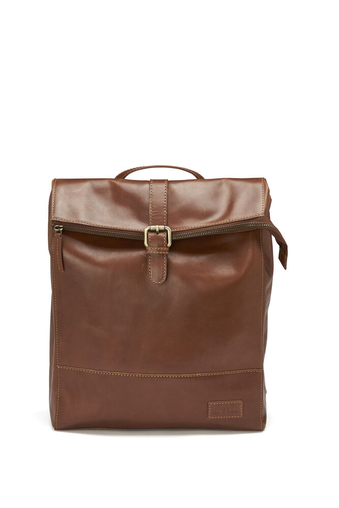 Leather Line Backpack, cognac från Derby of Sweden