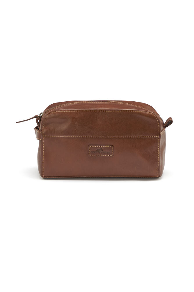 Leather Line Toilet Case, cognac från Derby of Sweden