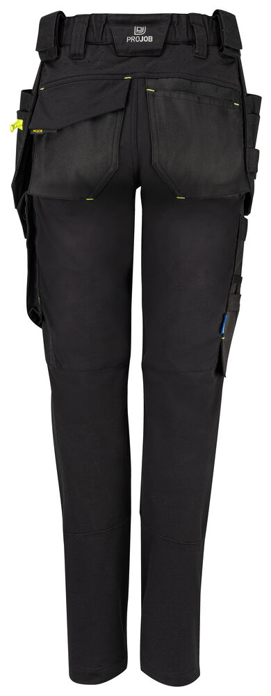 Projob 5564 BUKS FULD STRETCH, DAMEMODEL - Black/Yellow [99] / C34