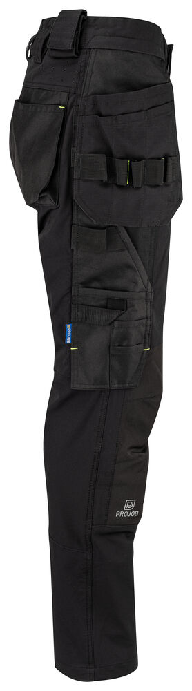 Projob 5564 BUKS FULD STRETCH, DAMEMODEL - Black/Yellow [99] / C34