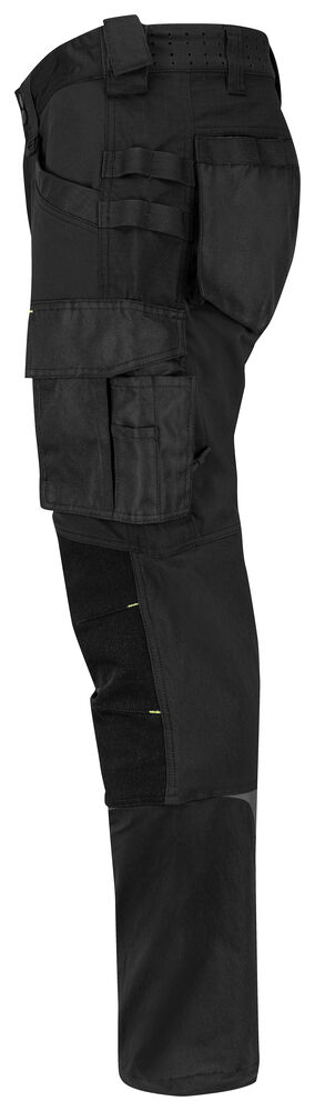 Projob 5566 BUKS MED STRETCH OG KEVLAR FORSTÆRKEDE KNÆ - Black/Yellow [99] / C44