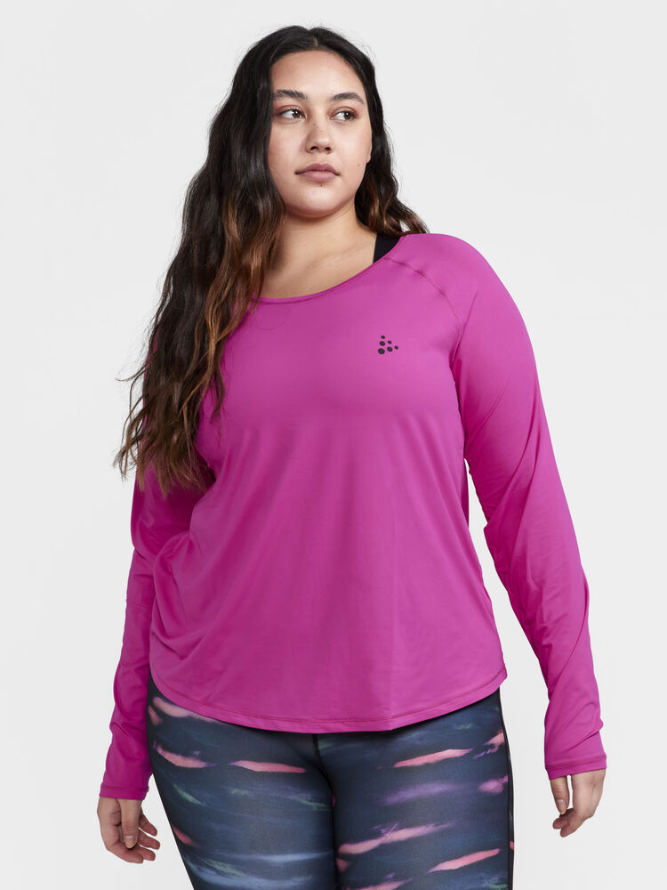 Craft Core Essence Ls Plus Tee W - Roxo (retail) [486000] / XL