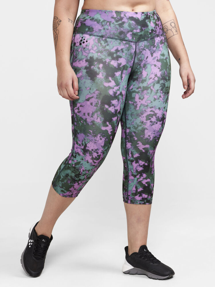 Craft ADV Essence Plus Capri W - Juniper/Multi (retail) [680007] / XL