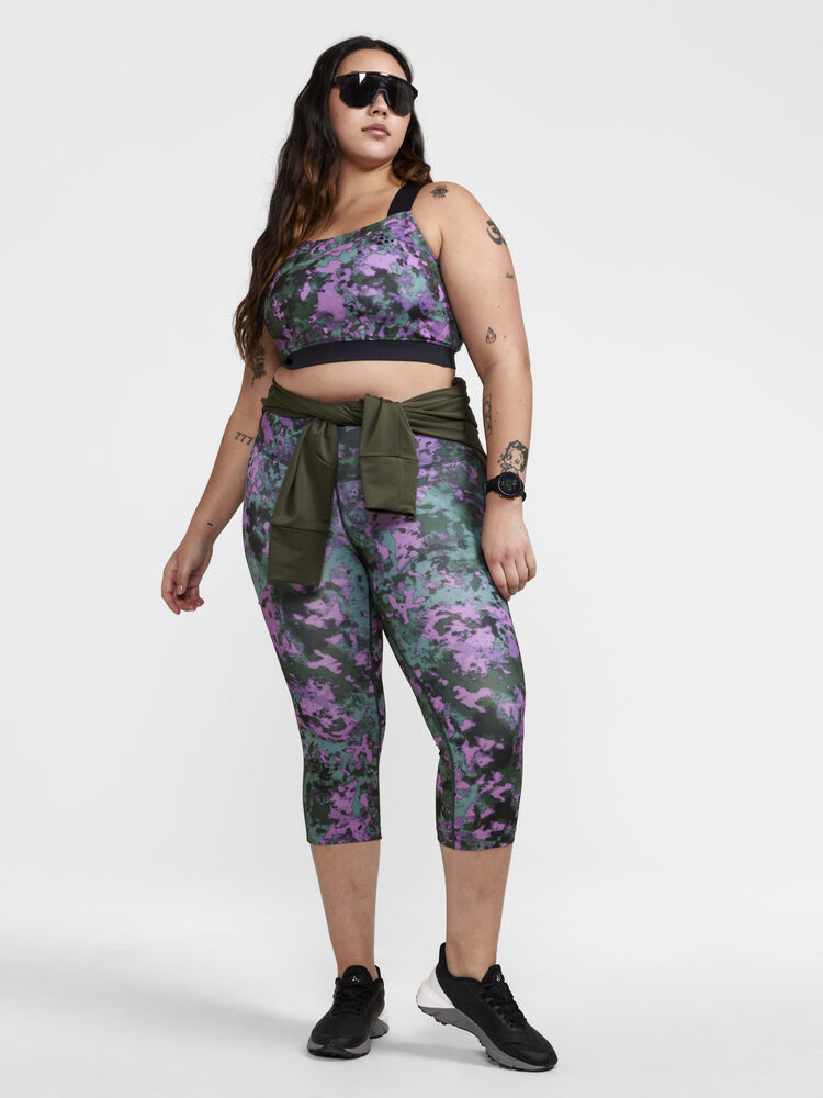 Craft ADV Essence Plus Capri W - Juniper/Multi (retail) [680007] / XL