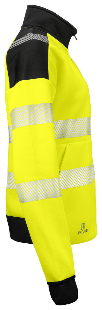Projob 6111 SWEATSHIRT EN ISO 20471 KLASSE 3/2, DAMEMODEL - Yellow/Black [11] / XS