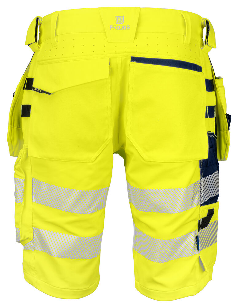 Projob 6575 SHORT FULD STRETCH EN ISO 20471 KLASSE 2/1 - Yellow/Navy [10] / C44
