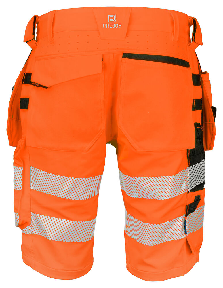 Projob 6575 SHORT FULD STRETCH EN ISO 20471 KLASSE 2/1 - Orange/Black [1799] / C44
