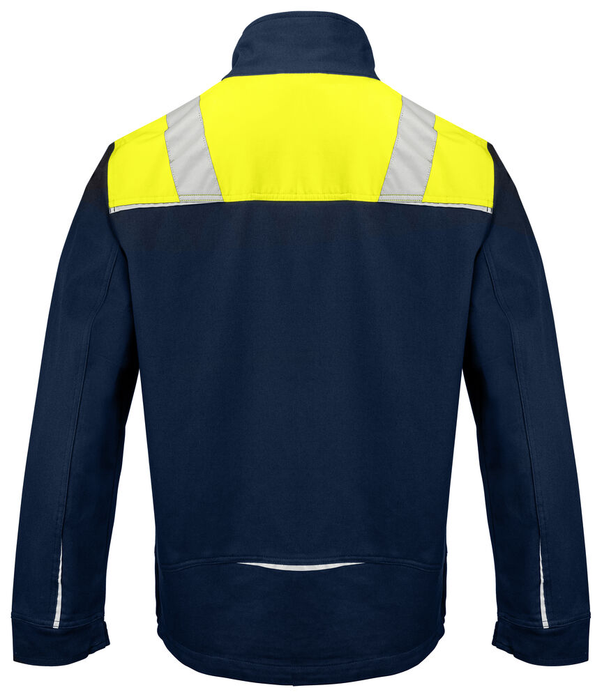 Projob 5437 SERVICEJAKKE, BOMULD - Navy/Yellow [5810] / XS