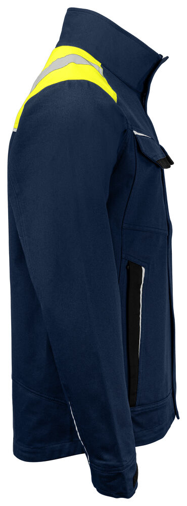 Projob 5437 SERVICEJAKKE, BOMULD - Navy/Yellow [5810] / XS