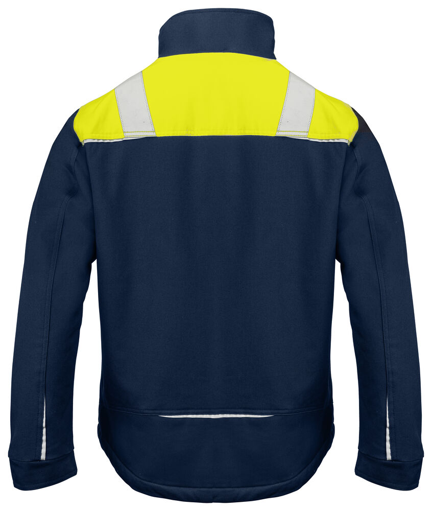 Projob 5438 SERVICEJAKKE, BOMULD, FORET - Navy/Yellow [5810] / XS