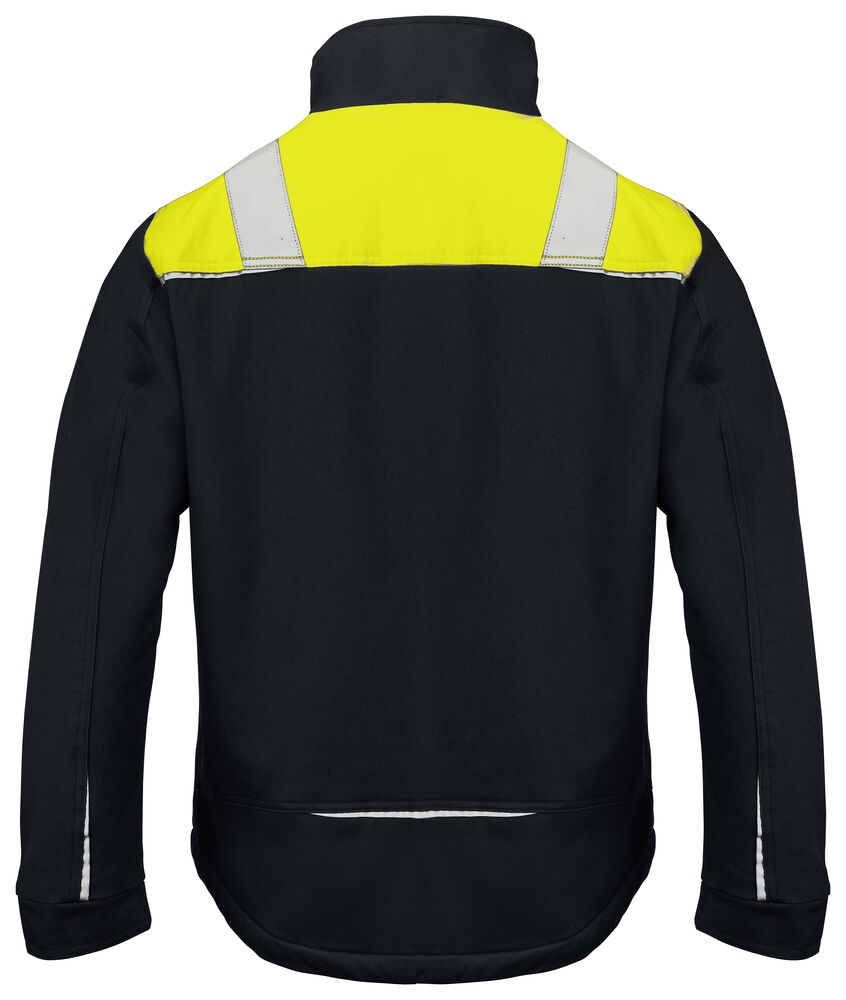 Projob 5438 SERVICEJAKKE, BOMULD, FORET - Black/Yellow [9910] / XS