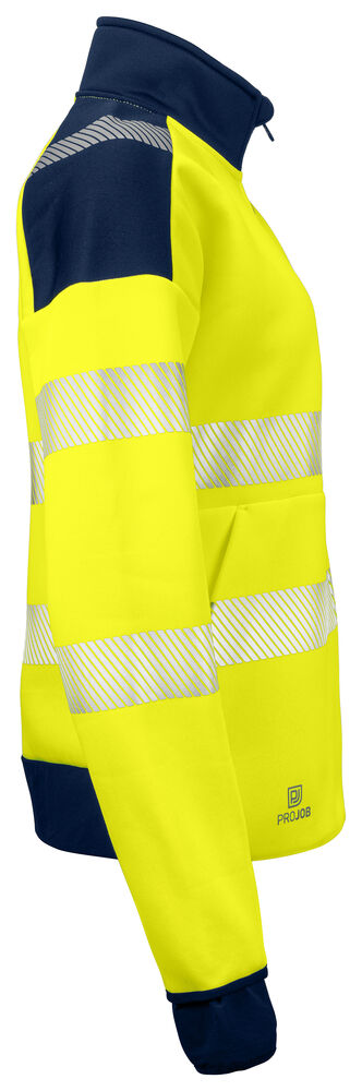 Projob 6111 SWEATSHIRT EN ISO 20471 KLASSE 3/2, DAMEMODEL - Yellow/Navy [10] / XS