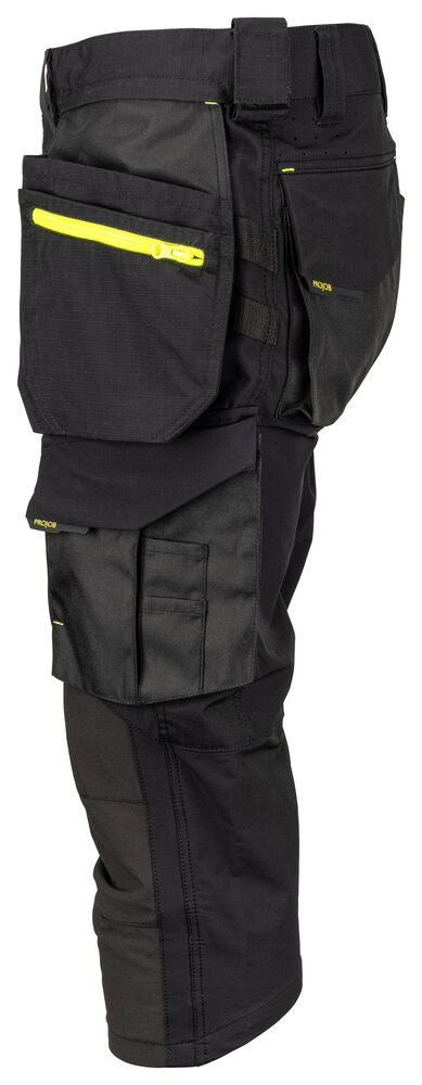 Projob 5556 KNICKERS FULD STRETCH - Black/Yellow [99] / C44