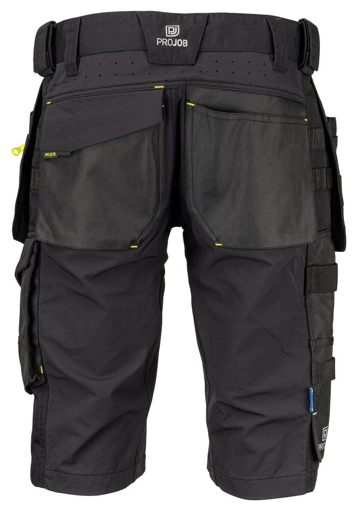 Projob 5562 SHORTS FULD STRETCH - Black/Yellow [99] / C44