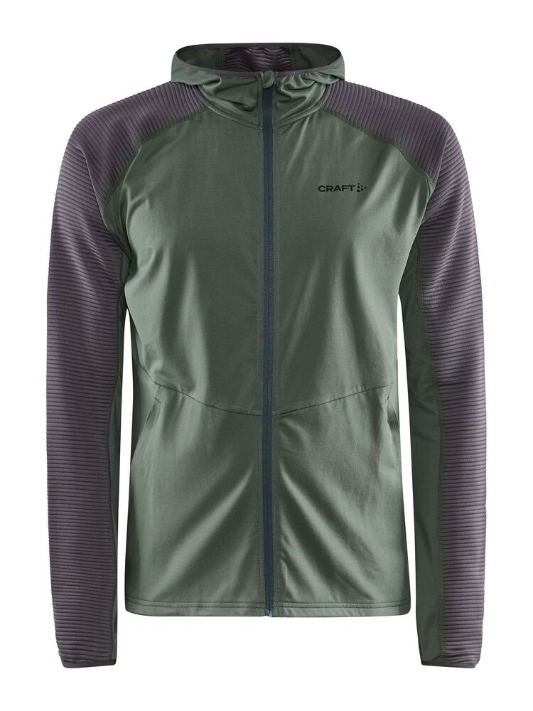 Craft ADV HiT Zip Hoodie M - Moss-Granite [687985] / XS