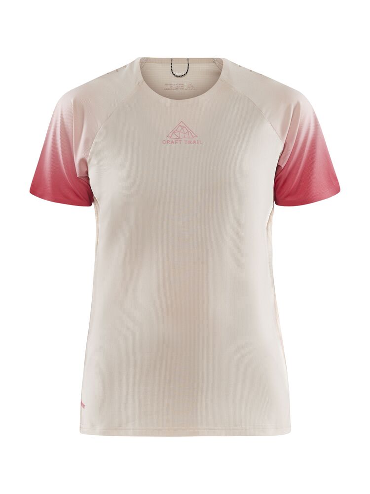Craft PRO Trail SS Tee W - Ecru-Multi [211007] / XS