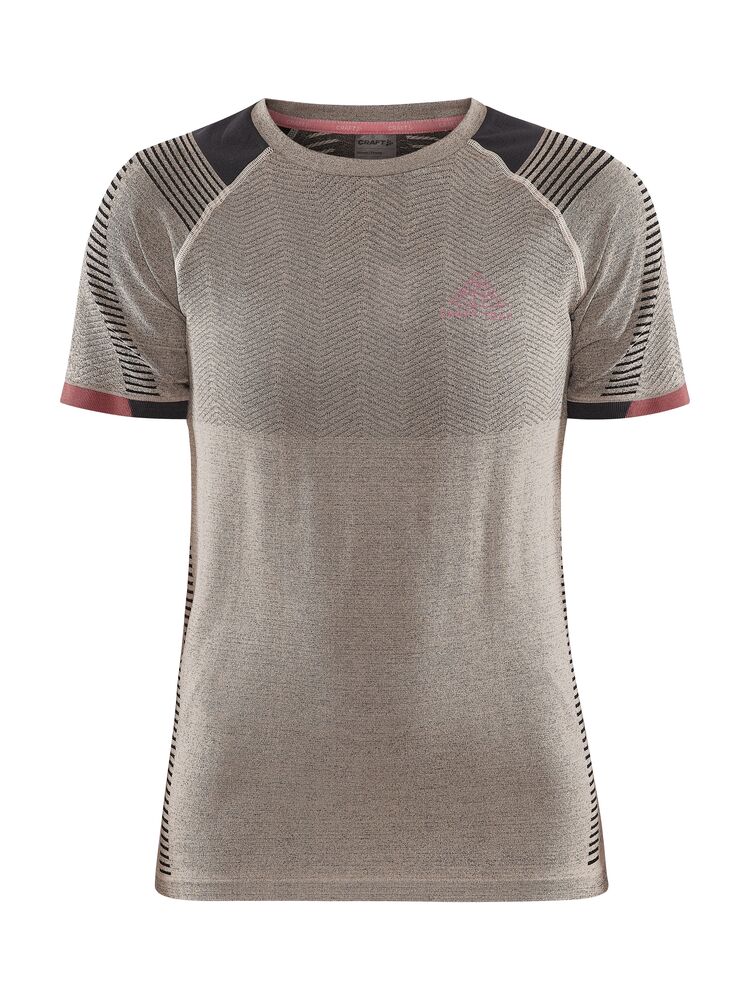 Craft PRO Trail Fuseknit SS Tee W - Ecru-Arrosa [211731] / XS
