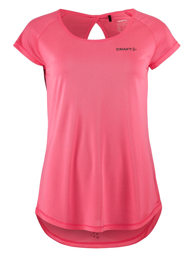 Craft Eaze SS Melange Tee W - Fuchsia Melange [745200] / XS