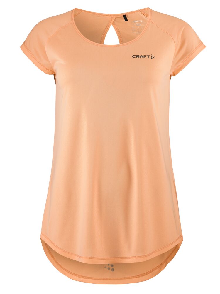 Eaze SS Melange Tee W från Craft i Cosmo melange