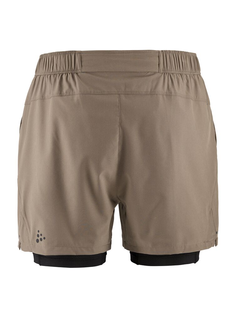 Craft ADV Essence 2-in-1 Stretch Shorts M - Dk Clay (retail) [244000] / XS