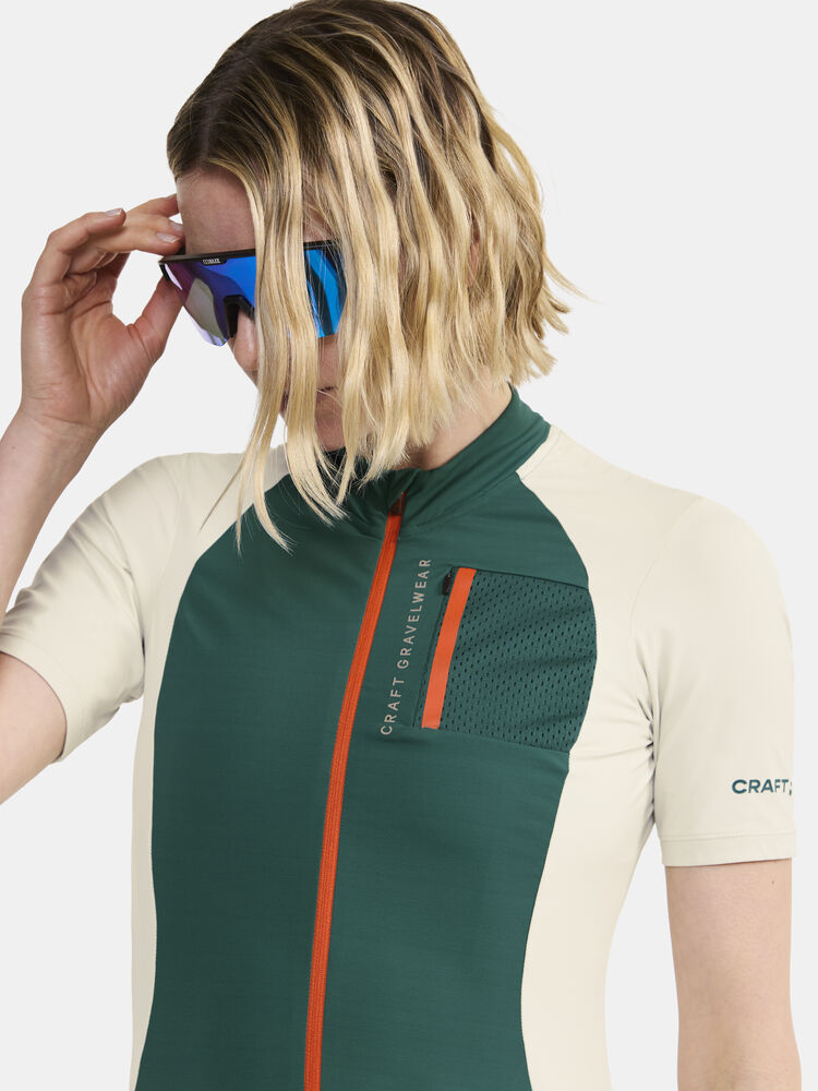Craft ADV Gravel Ss Jersey W - Twig-Plaster [643214] / XS