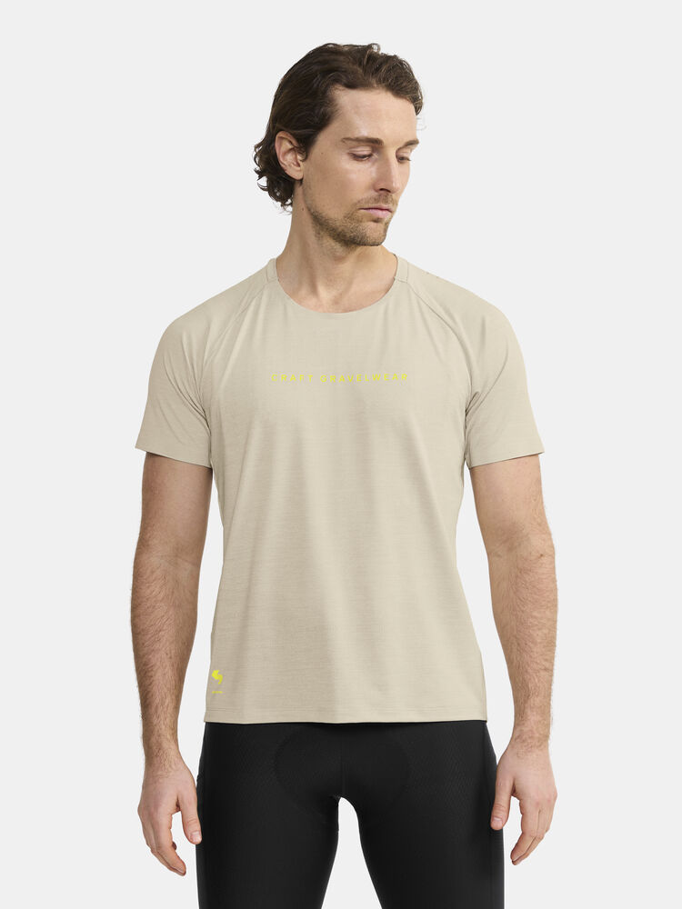 Craft ADV Gravel Ss Tee M - Plaster/Melange (retail) [214200] / XS