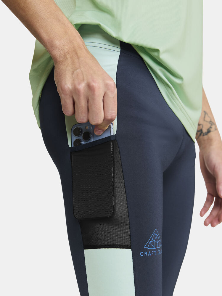 Craft PRO Trail Tights M - Blaze-Plexi [396602] / XS
