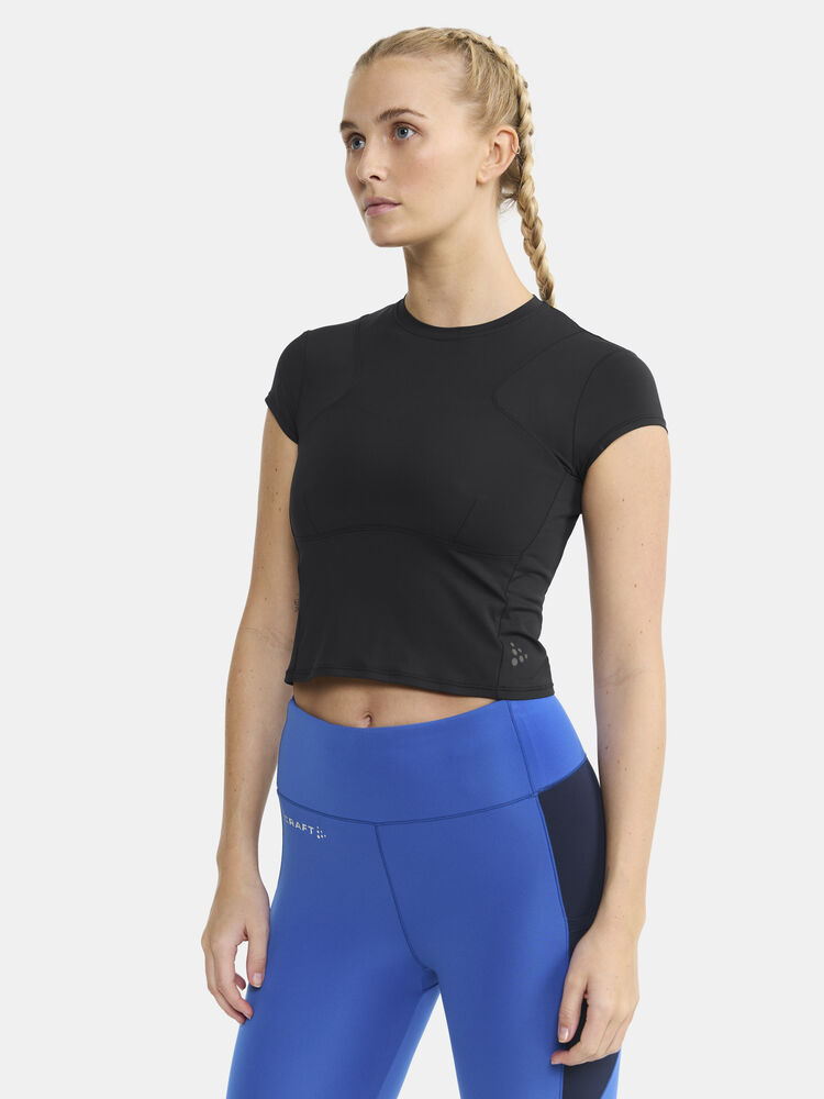 Craft ADV Tone Cropped Tee W - Black AW25 [999000] / XS