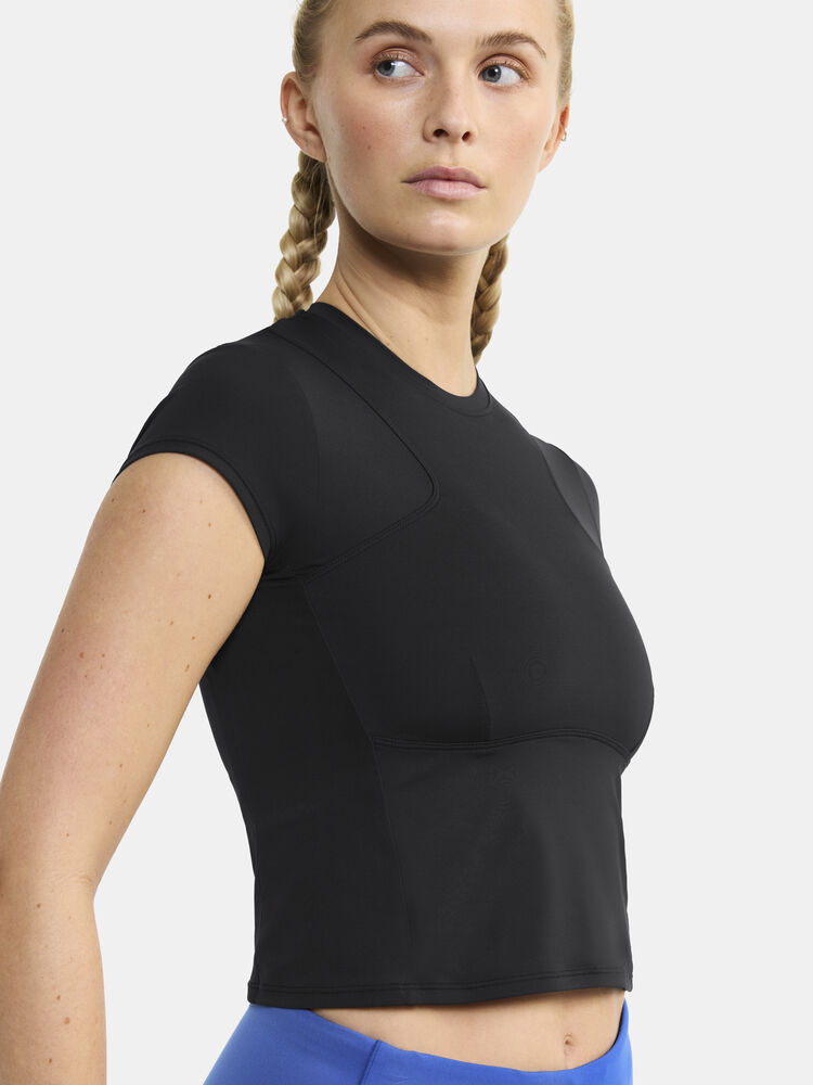 Craft ADV Tone Cropped Tee W - Black AW25 [999000] / XS