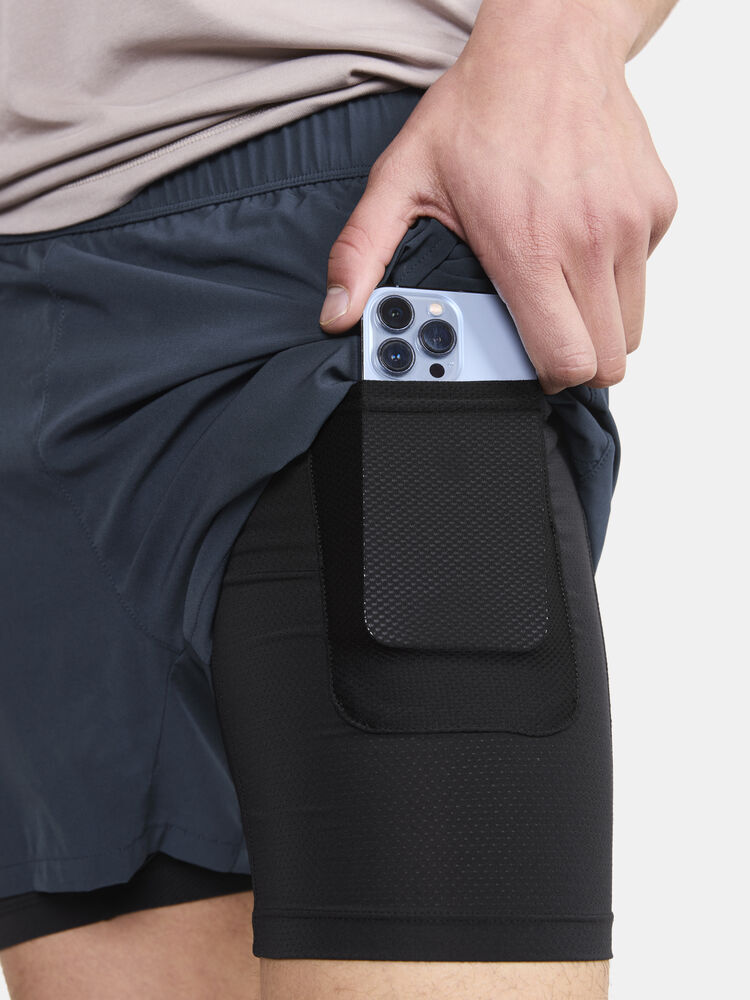 Craft ADV Essence 2-in-1 Stretch Shorts M - Dk Clay (retail) [244000] / XS