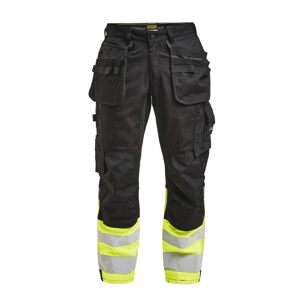 Jobman 2134 Hantverksbyxa Core Stretch Varsel, bild 4