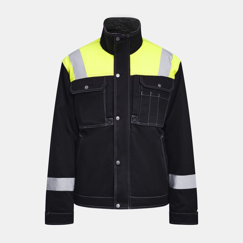 1179 Vinterjacka, svart/gul från Jobman