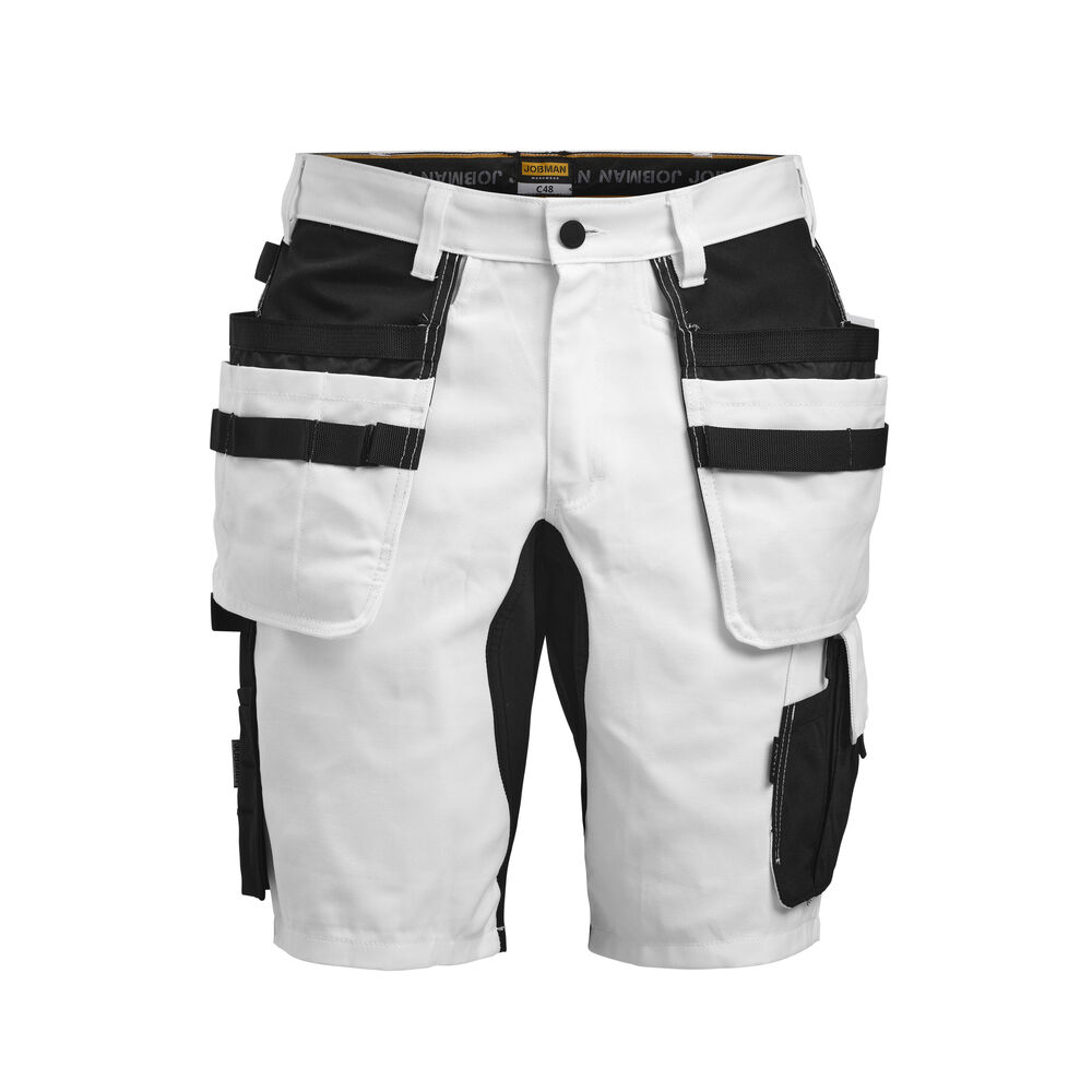 2178 Målarshorts Core Stretch från Jobman i Vit/Svart