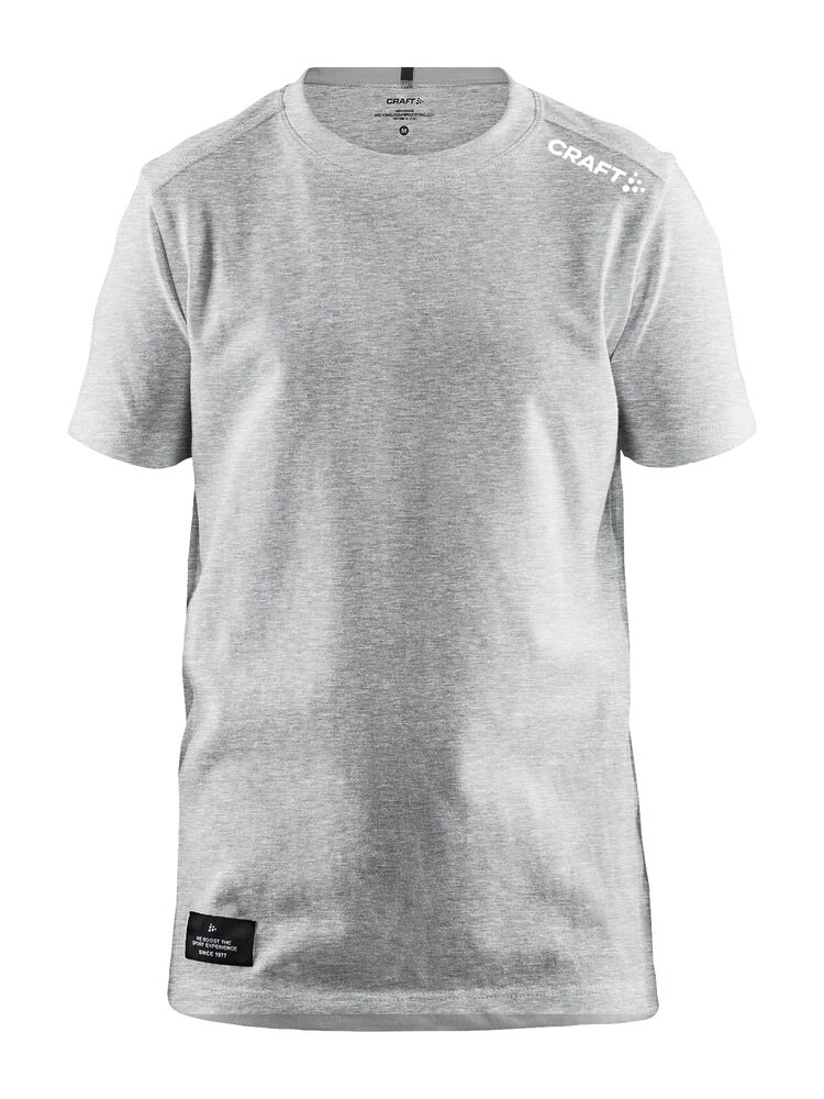 Community Mix SS Tee Jr från Craft i Grey melange