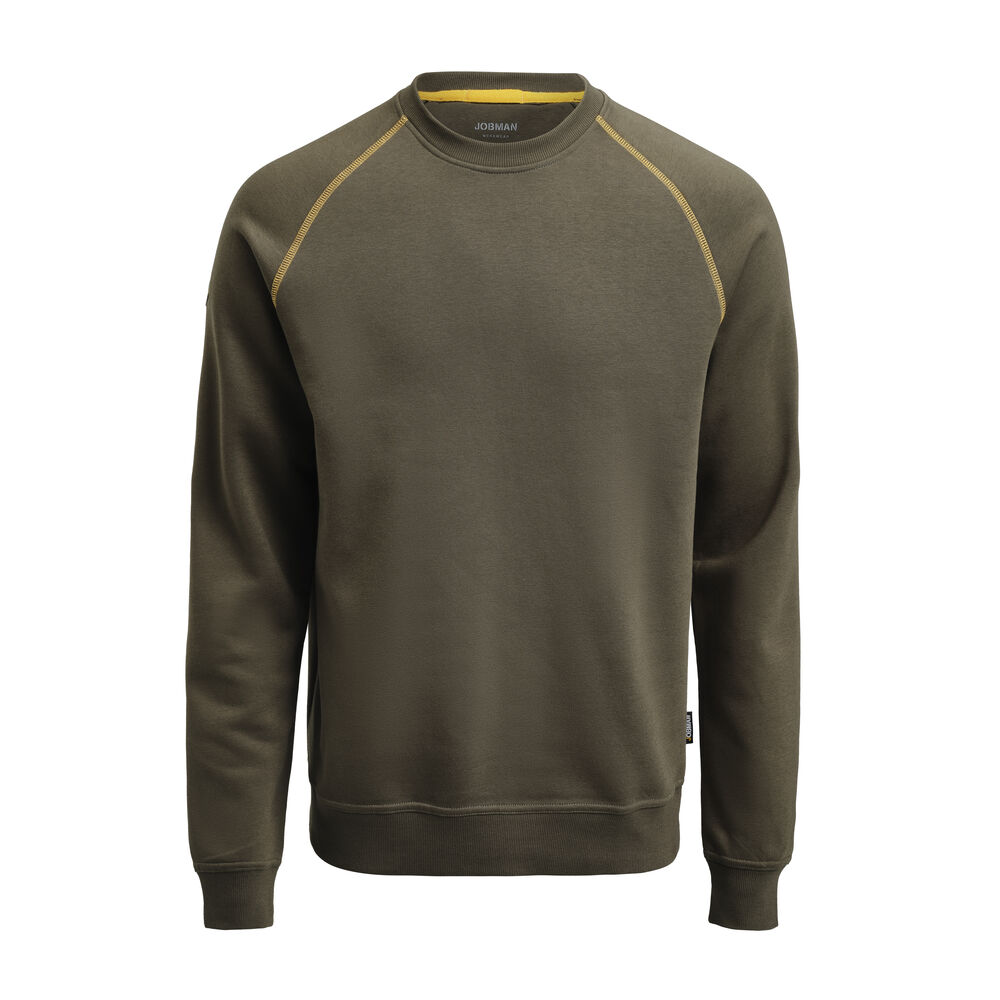 5140 Sweatshirt från Jobman i Olivgrön