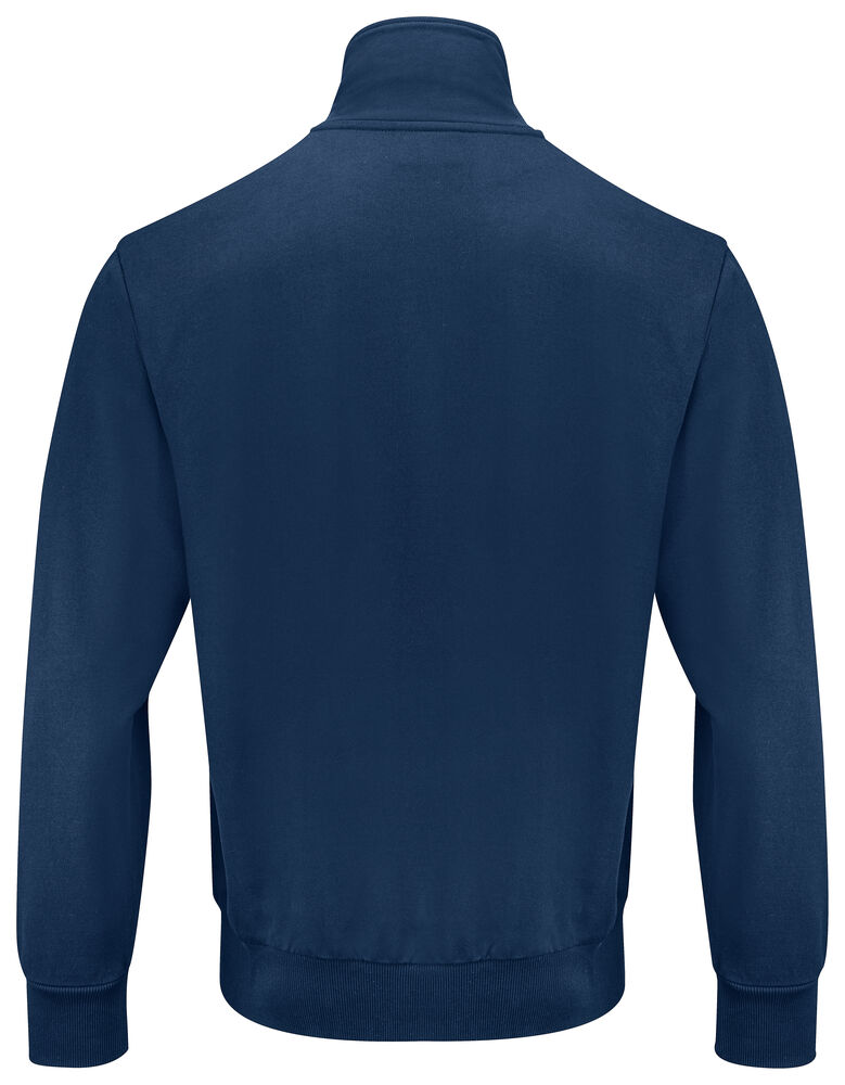 Projob 2134 SWEATSHIRT MED GENNEMGÅENDE LYNLÅS, 100% BOMULD - Navy Check [58] / XS