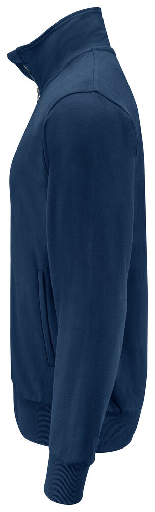 Projob 2134 SWEATSHIRT MED GENNEMGÅENDE LYNLÅS, 100% BOMULD - Navy Check [58] / XS