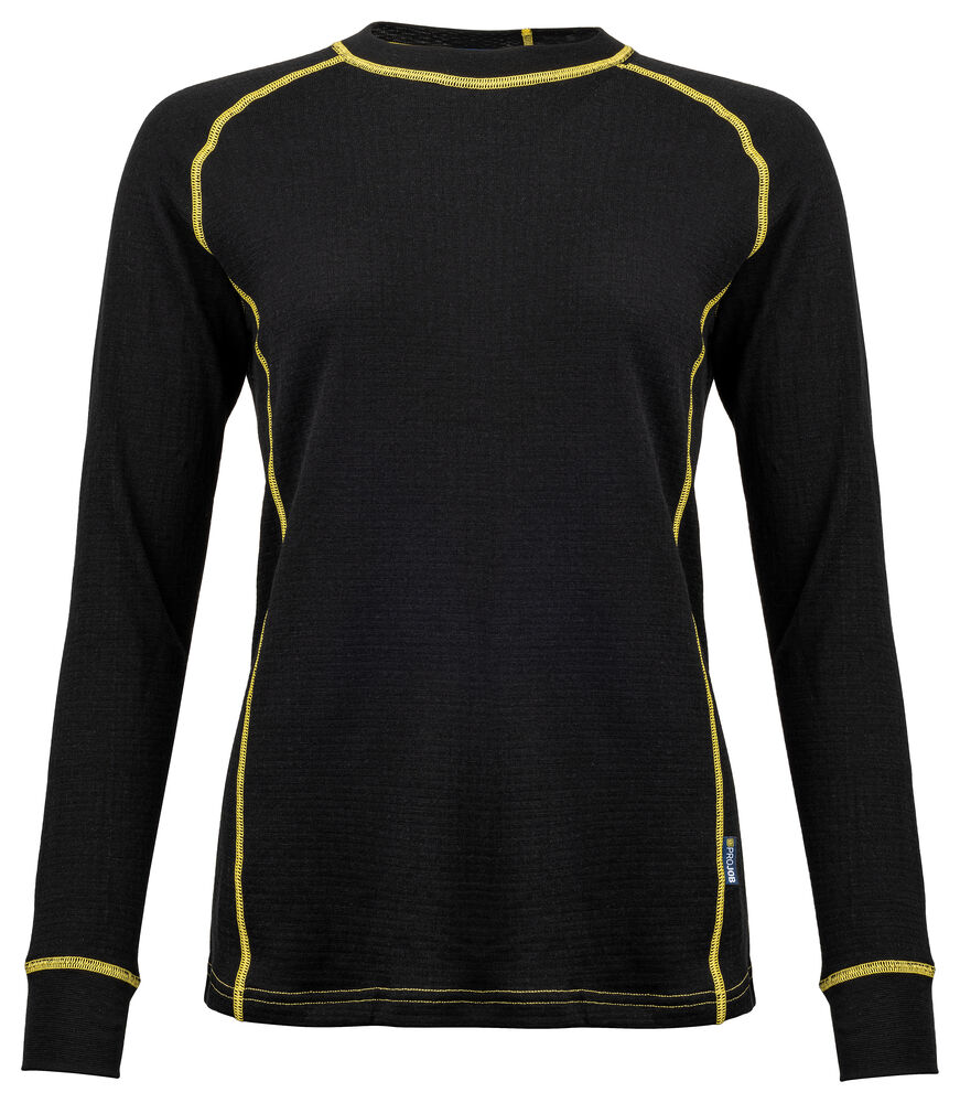 Projob 3109 UNDERTRØJE, DAME - Black/Yellow [99] / XS