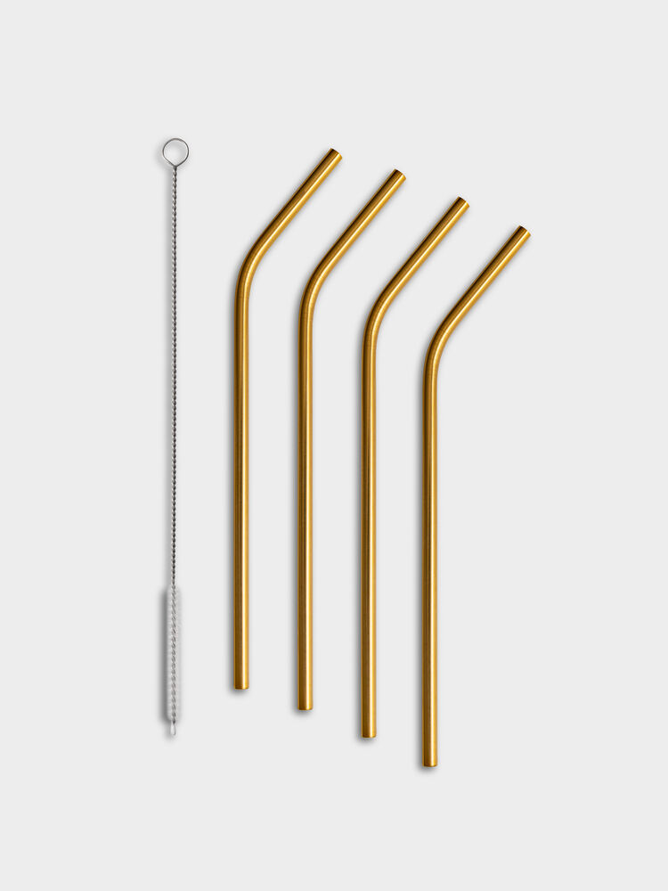 Peak Straw 4-Pack Incl. Cleaning Brush