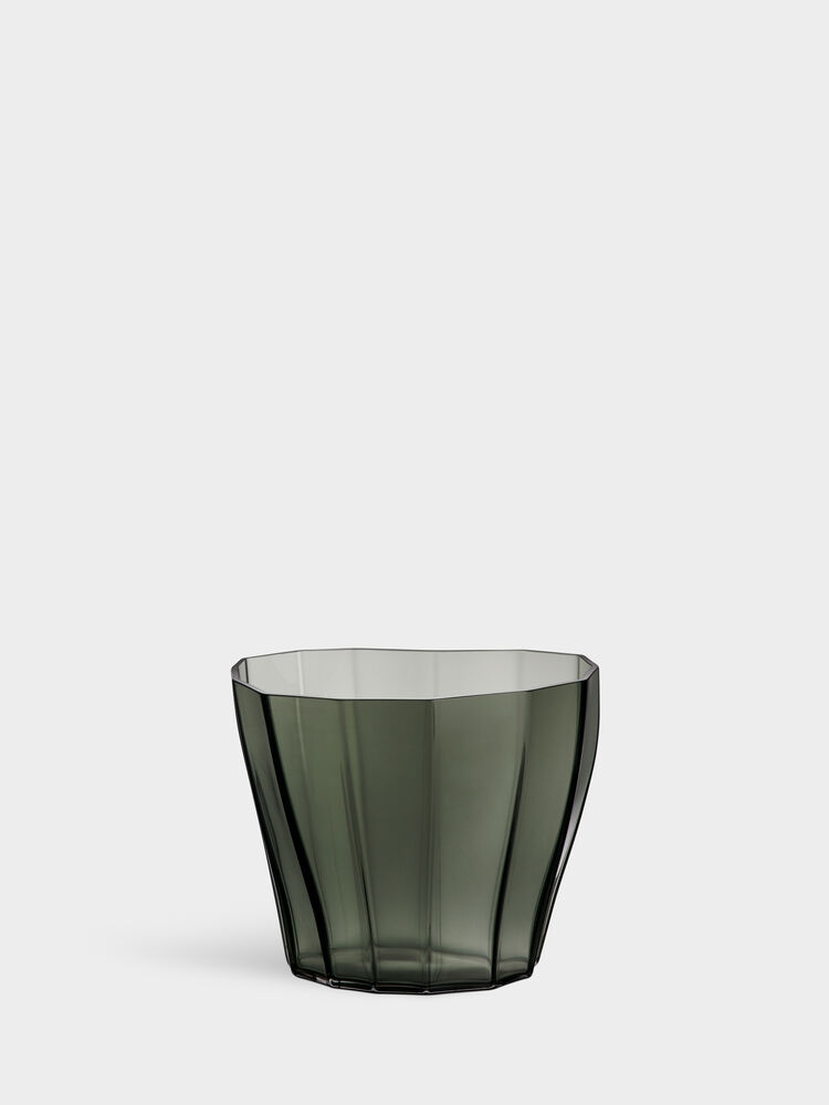 Reed Vase H 175 Mm Smokey Green