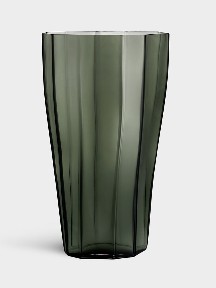 Reed Vase H 500 Mm Smokey Green