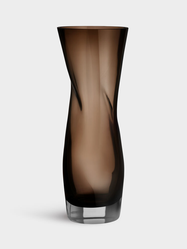 Squeeze Vase Rökbrun H 340Mm